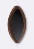 Palet navette 36x18 mm noir bronze x1