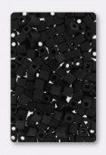 Miyuki square beads 4 mm SB-0401F matted black x20g