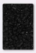 Miyuki Half Tila Beads HTL-0401F black matted x10g