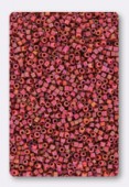 Miyuki Delica 11/0 DB2306 opaque glazed carnelian mat AB x5g