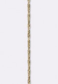 Chaîne cobra ronde 0.5 mm or 1 micron x20 cm