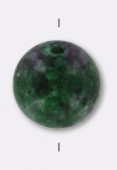 Rubis sur zoisite chinois ronde 10 mm x4