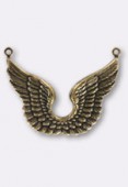 Estampe pendentif aile d'aigle 35x25 mm bronze x1