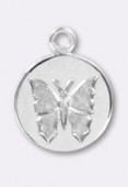 Estampe sequin papillon 10 mm argent x1 Estampe sequin papillon 10 mm argent x1