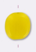 Palet ovale 10x9 mm opaque yellow x1
