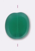 Palet ovale 10x9 mm opaque emerald x1