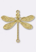 Estampe breloque libellule 18x24 mm or x1 Estampe breloque libellule 18x24 mm or x1
