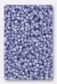 Rocaille 2 mm blue stripes white x20g
