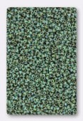 Miyuki rocaille 15/0 SB4514 opaque seafoam green picasso  x10g