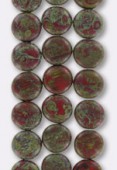 Palet rond 10 mm mix red green x4