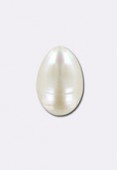 Perle d'eau douce blanche 3/4 mm x4