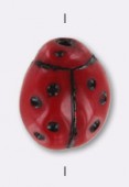 Coccinelle 9x7 mm red x1