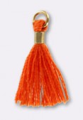 Pompon fil 15 mm corail or x4