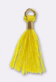 Pompon fil 15 mm citron or x4