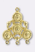 Estampe chandelier antique 30x25 mm or x1