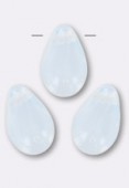 Goutte 6x9 mm white opal x4