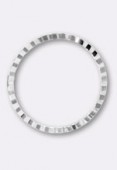 Estampe anneau guilloché 16 mm argent x1