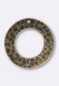 Estampe anneau martelé 27 mm bronze x1