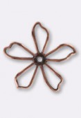 Estampe fleur pop découpée 35 mm cuivre x1