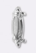 Sertissure pour navette 15x4 mm argent x1