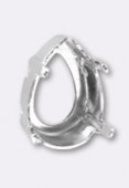 Sertissure pour poire 14x10 mm argent x1