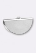 Estampe embout 30x13 mm argent x1