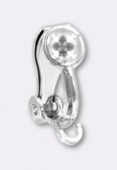 Clip boule 12 mm argent x2