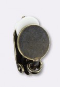 Clip support à coller 8 mm bronze x2