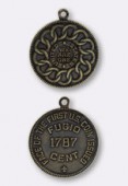 Estampe médaille first US coin 20 mm bronze x1