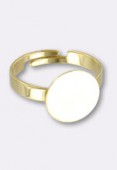 Bague réglable support à coller 10 mm or x1