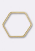 Estampe fil hexagone 25x20 mm or x1 Estampe fil hexagone 25x20 mm or x1