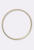 Perle en métal anneau plat 50 mm or x1