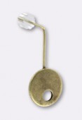 Boucle d'oreille Luna 20x10 bronze x2