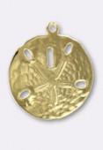 Estampe breloque dollar des sables 22 mm or x1 Estampe breloque dollar des sables 22 mm or x1