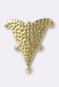 Estampe chandelier 7 anneaux 28x25 mm or x1
