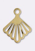 Estampe pendentif alcance 20x17 mm or x1