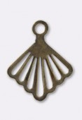 Estampe pendentif alcance 20x17 mm bronze x1