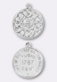 Estampe médaille first US coin 20 mm argent x1