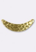 Estampe pendentif martelé 33x8 mm or x1 Estampe pendentif martelé 33x8 mm or x1
