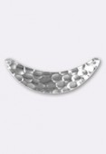 Estampe pendentif martelé 33x8 mm argent x1 Estampe pendentif martelé 33x8 mm argent x1