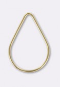 Gold filled 14 k pendentif goutte 30x20 mm x1