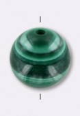 Malachite ronde 6 mm x2