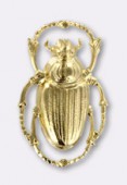 Estampe scarabée 32x20 mm or x1