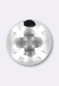 Perle en laiton ronde 10 mm argent x2