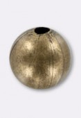 Perle en laiton ronde 10 mm bronze x2