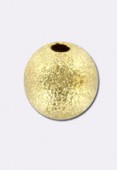 Perle en laiton ronde stardust 6 mm or x4