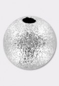 Perle en laiton ronde stardust 12 mm argent x1