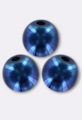 Ronde 4 mm jet blue iris x50