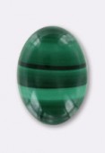 Malachite cabochon 14x10 mm x1