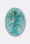 Amazonite Afrique cabochon 6x4 mm x1